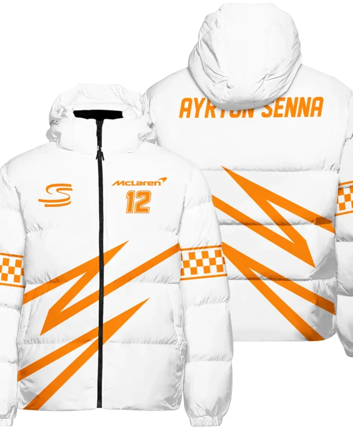 Ayrton Senna The Racing Legend McLaren F1 Exclusive Down & Puffer Jackets BLF16625A4HCJ