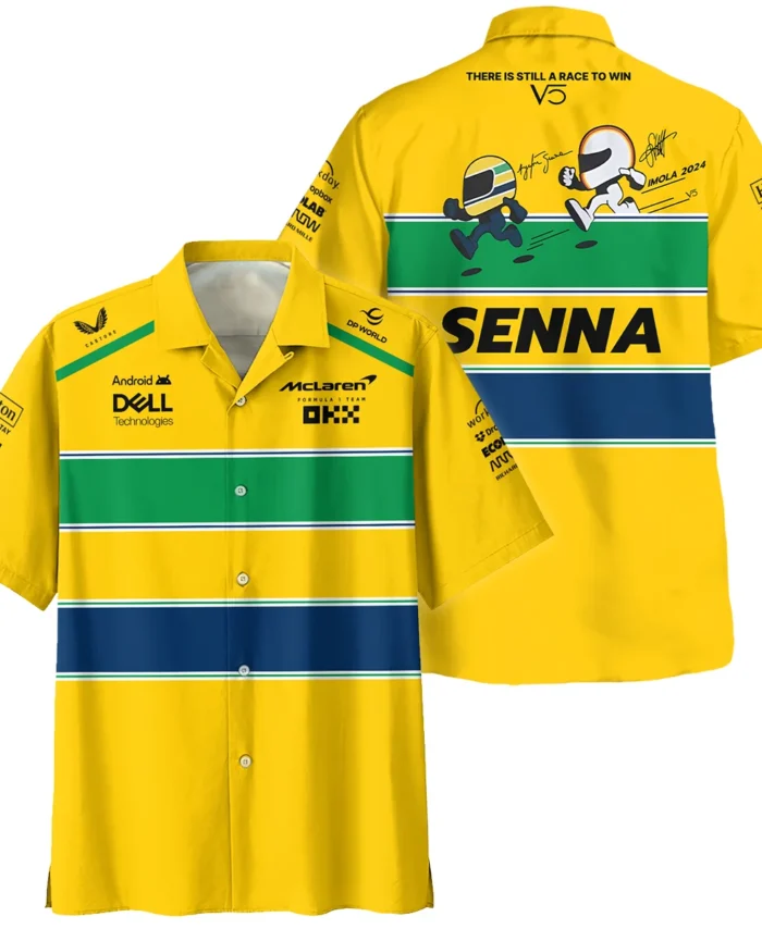 Ayrton Senna The Racing Legend McLaren F1 Exclusive Hawaiian Shirt BLF13625A1HW
