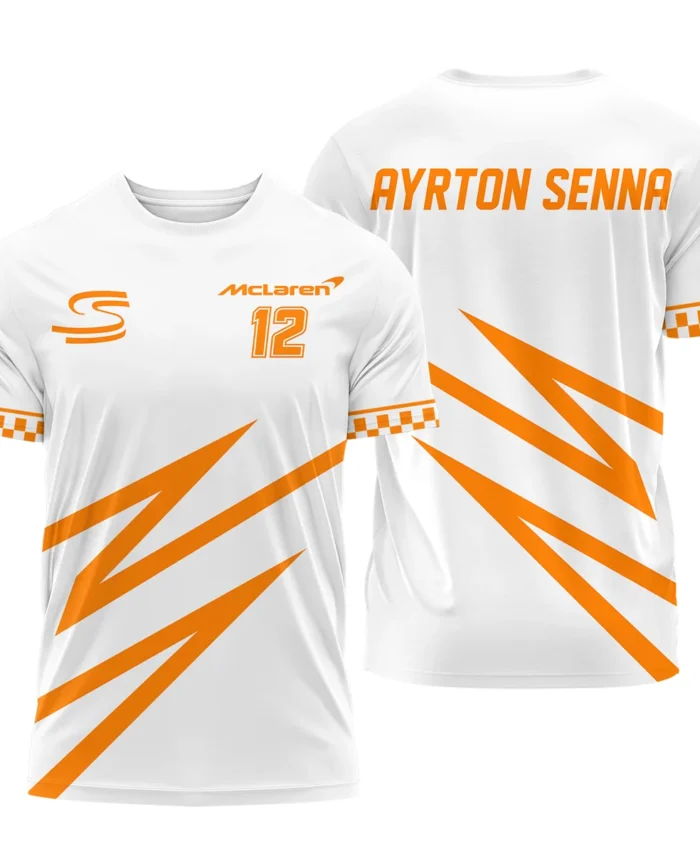 Ayrton Senna The Racing Legend McLaren F1 Exclusive T-Shirt BLF16625A4TS