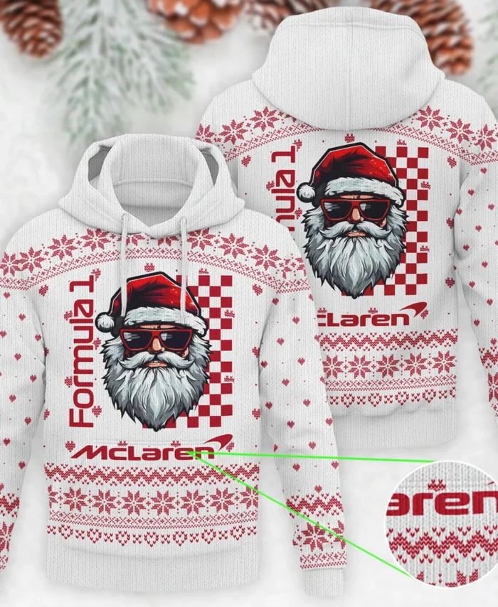 Badass Santa Racing McLaren Formula 1 - Knitted Hoodie BLVAF12209250A27MCL