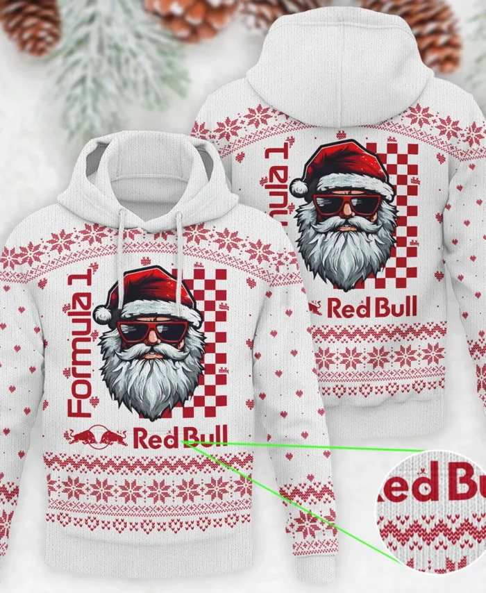 Badass Santa Racing Red Bull Racing Formula 1 - Knitted Hoodie BLVAF12209250A27RBR