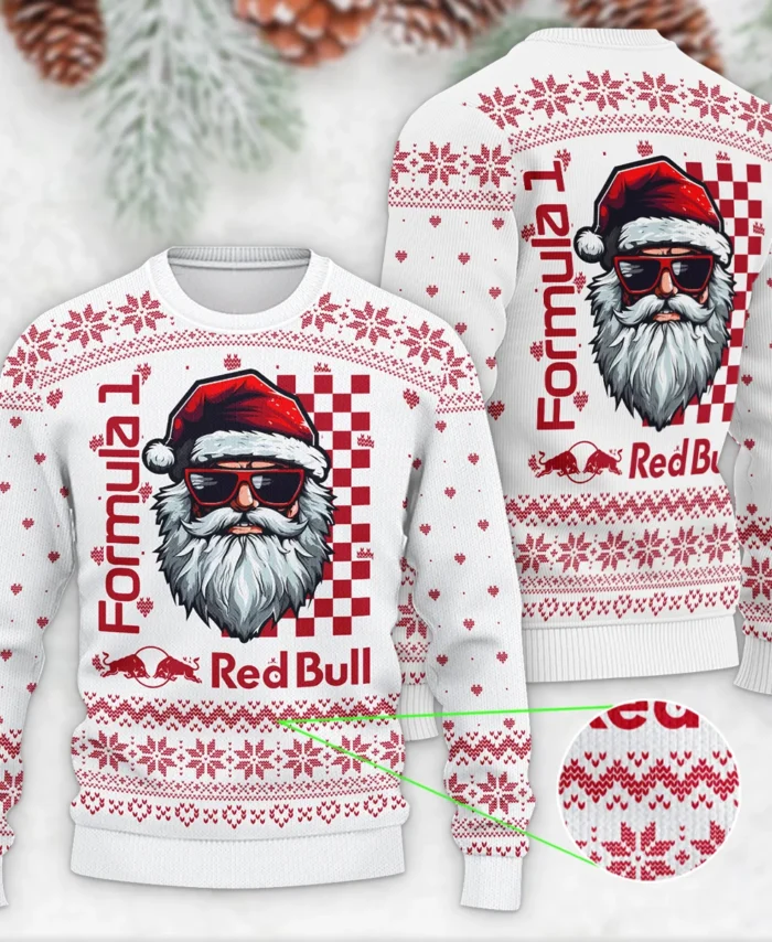 Badass Santa Racing Red Bull Racing Formula 1 - Ugly Sweater BLVAF1220925A27RBR