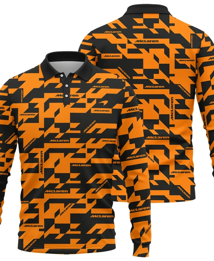 Camo Livery McLaren F1 Long Polo Shirt All Over Prints BLMCL9525A3LPL
