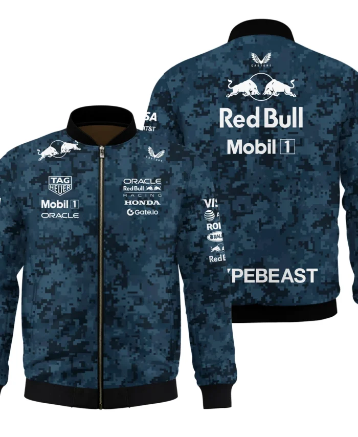 Camo Pattern Red Bull Racing x Hypebeast Replica Bomber BLRBR11025A1BB