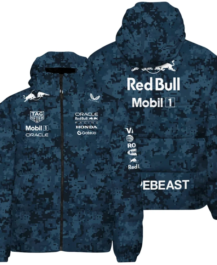 Camo Pattern Red Bull Racing x Hypebeast Replica Down & Puffer Jackets BLRBR11025A1HCJ
