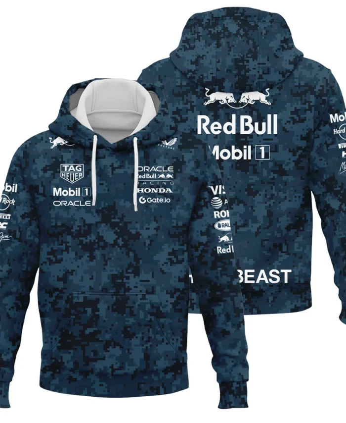 Camo Pattern Red Bull Racing x Hypebeast Replica Hoodie BLRBR11025A1HD