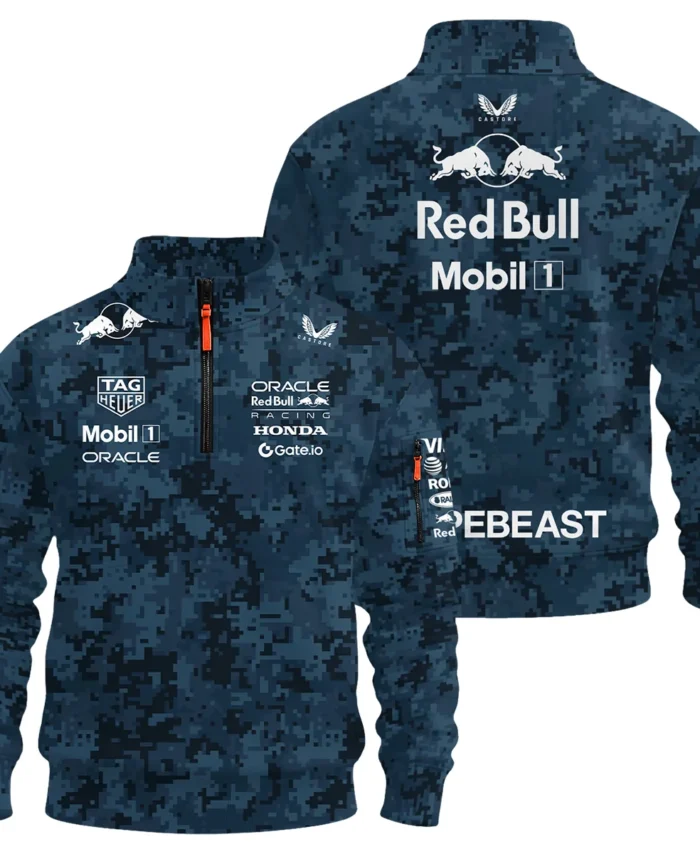 Camo Pattern Red Bull Racing x Hypebeast Replica Sweatshirt Zipper BLRBR11025A1SHZ