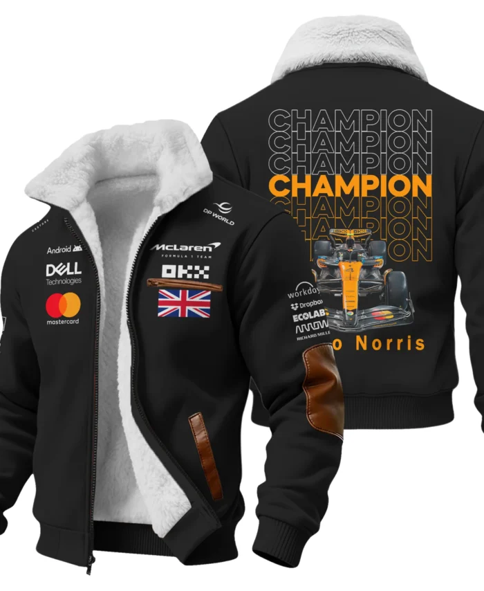 Champion 2025 Lando Norris McLaren F1 Team Fleece Jacket BLVALN051225A1FJ