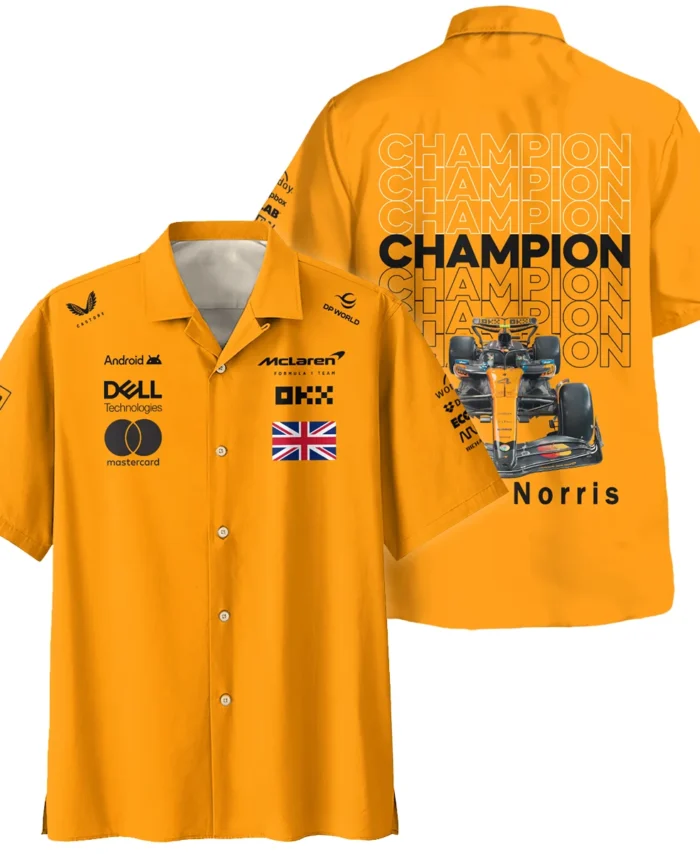Champion 2025 Lando Norris McLaren F1 Team Hawaiian Shirt BLVALN051225A2HW
