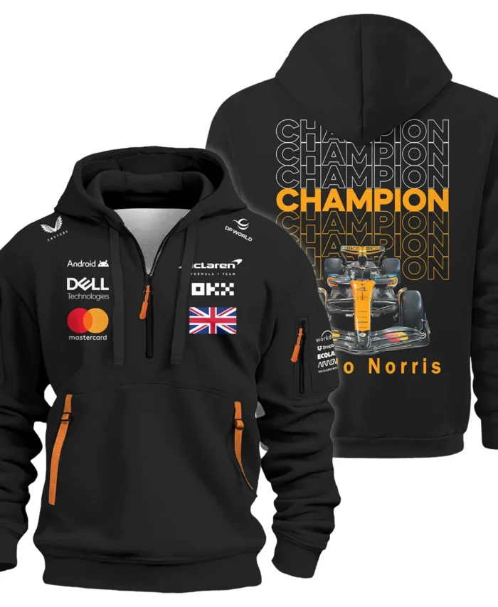 Champion 2025 Lando Norris McLaren F1 Team Hoodie Half Zip BLVALN051225A1HDF