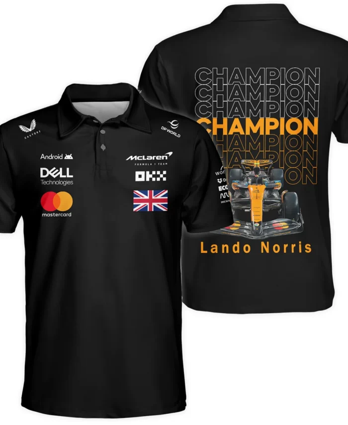 Champion 2025 Lando Norris McLaren F1 Team Polo Shirt BLVALN051225A1PL