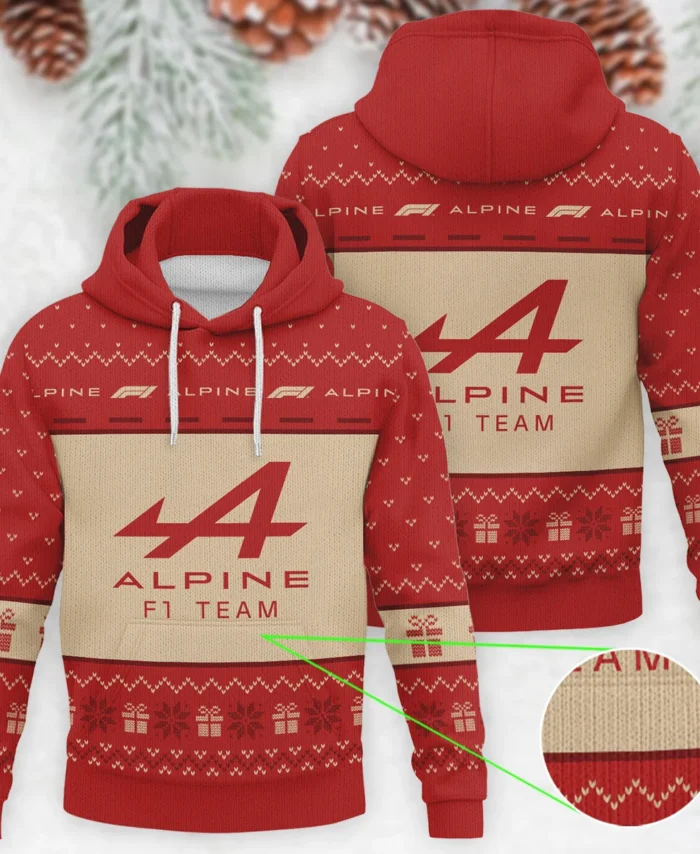 Christmas Alpine Formula 1 - Knitted Hoodie BLVAF12209250A14ALP