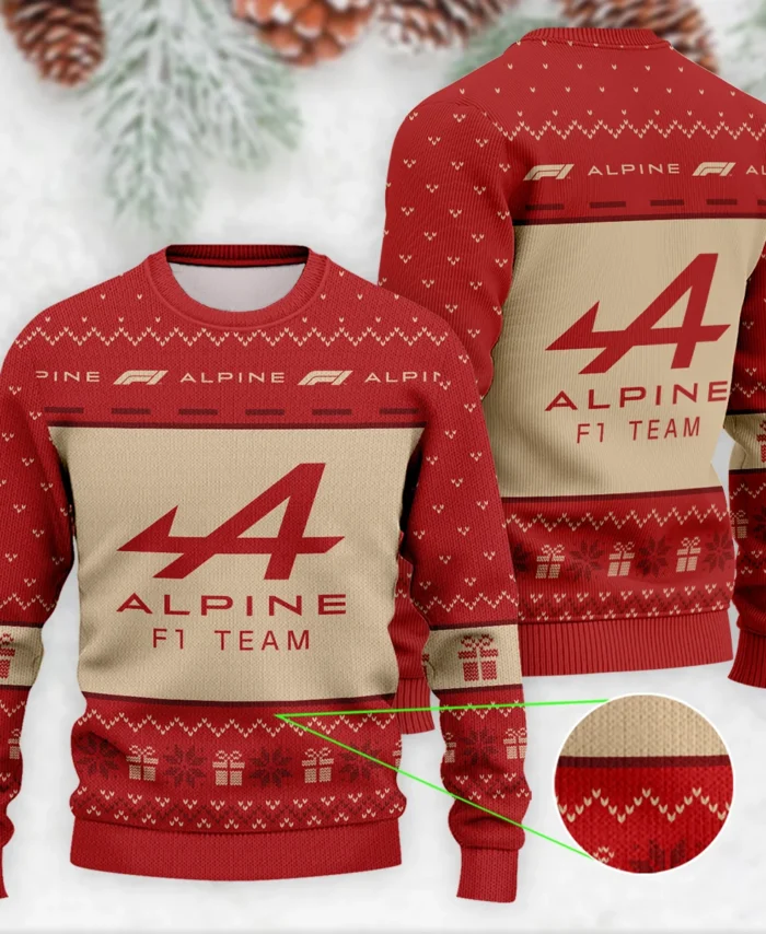 Christmas Alpine Formula 1 - Ugly Sweater BLVAF1220925A14ALP