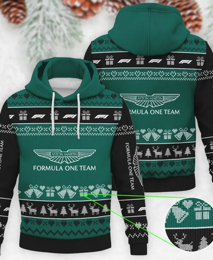 Christmas Collection Aston Martin Formula 1 - Knitted Hoodie BLVAF12209250A5AM