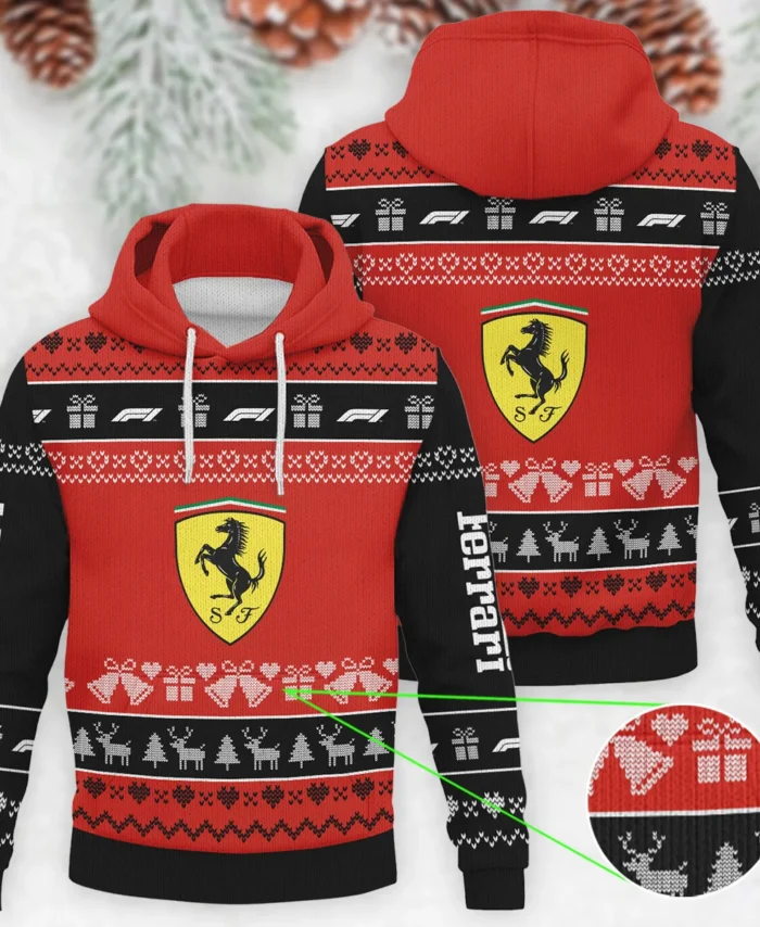Christmas Collection Ferrari Formula 1 - Knitted Hoodie BLVAF12209250A5FRR