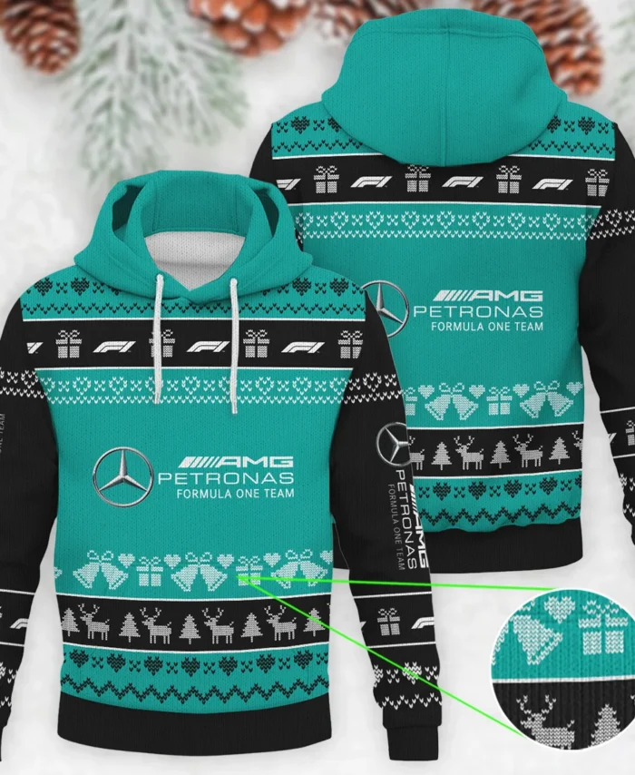 Christmas Collection Mercedes Formula 1 - Knitted Hoodie BLVAF12209250A5MER