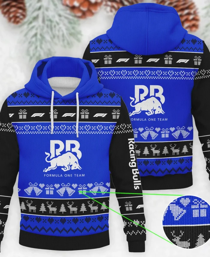 Christmas Collection Racing Bulls Formula 1 - Knitted Hoodie BLVAF12209250A5RAC
