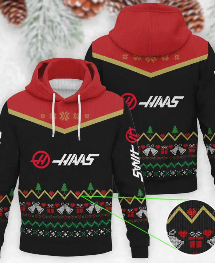 Christmas Gift Haas Formula 1 - Knitted Hoodie BLVAF12209250A7HAAS