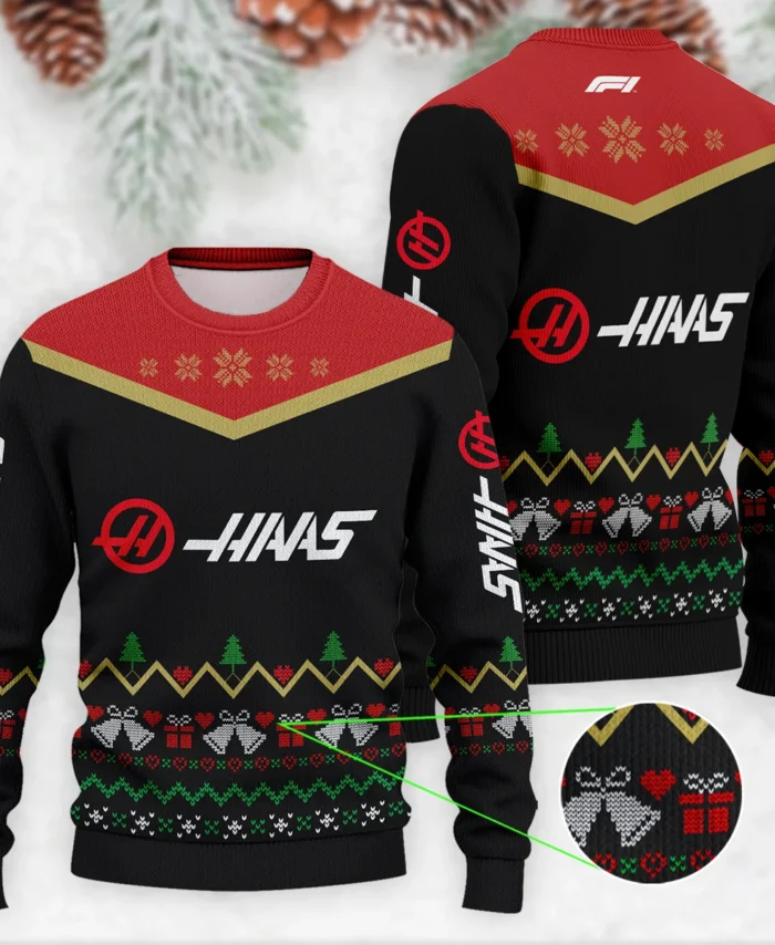 Christmas Gift Haas Formula 1 - Ugly Sweater BLVAF1220925A7HAAS