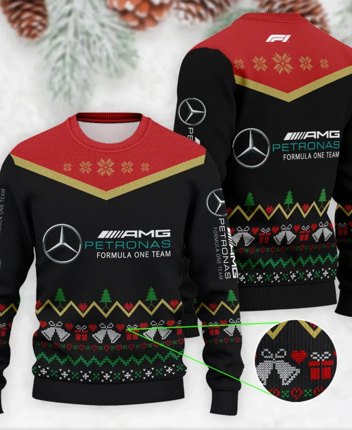 Christmas Gift Mercedes Formula 1 - Ugly Sweater BLVAF1220925A7MER
