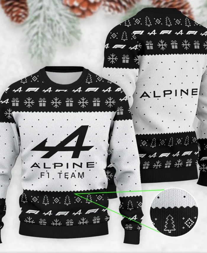 Christmas Pattern Alpine Formula 1 - Ugly Sweater BLVAF1220925A1ALP