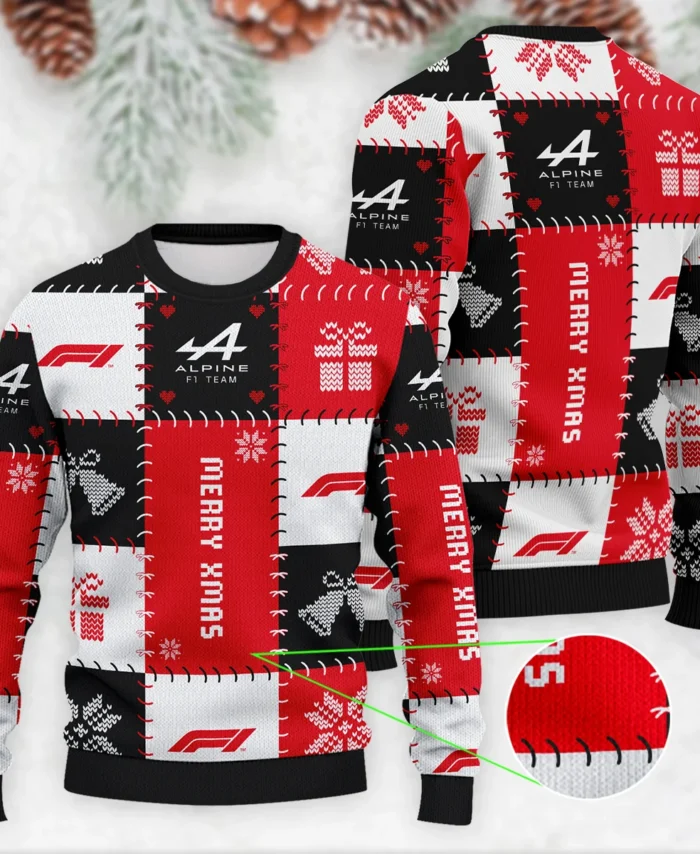 Christmas Pattern Alpine Formula 1 - Ugly Sweater BLVAF1220925A9ALP