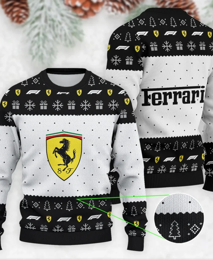 Christmas Pattern Ferrari Formula 1 - Ugly Sweater BLVAF1220925A1FRR