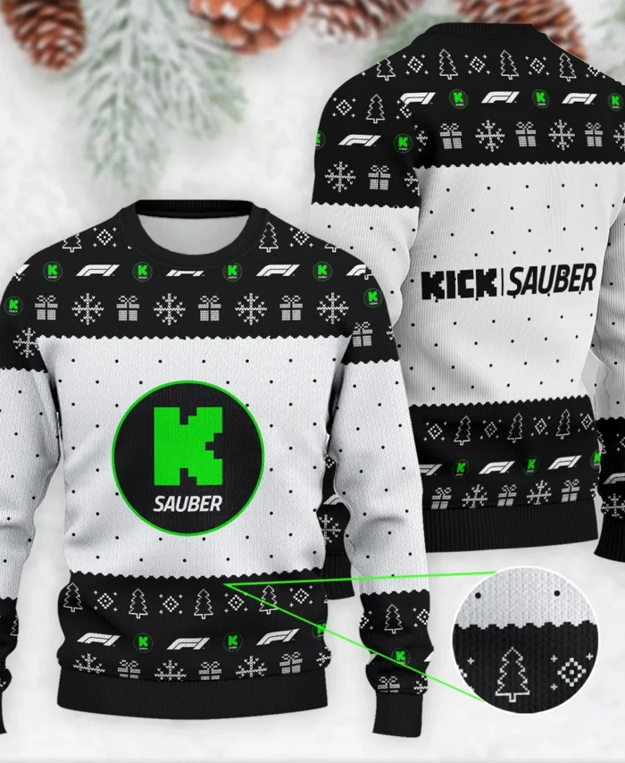 Christmas Pattern Kick Sauber Formula 1 - Ugly Sweater BLVAF1220925A1KS