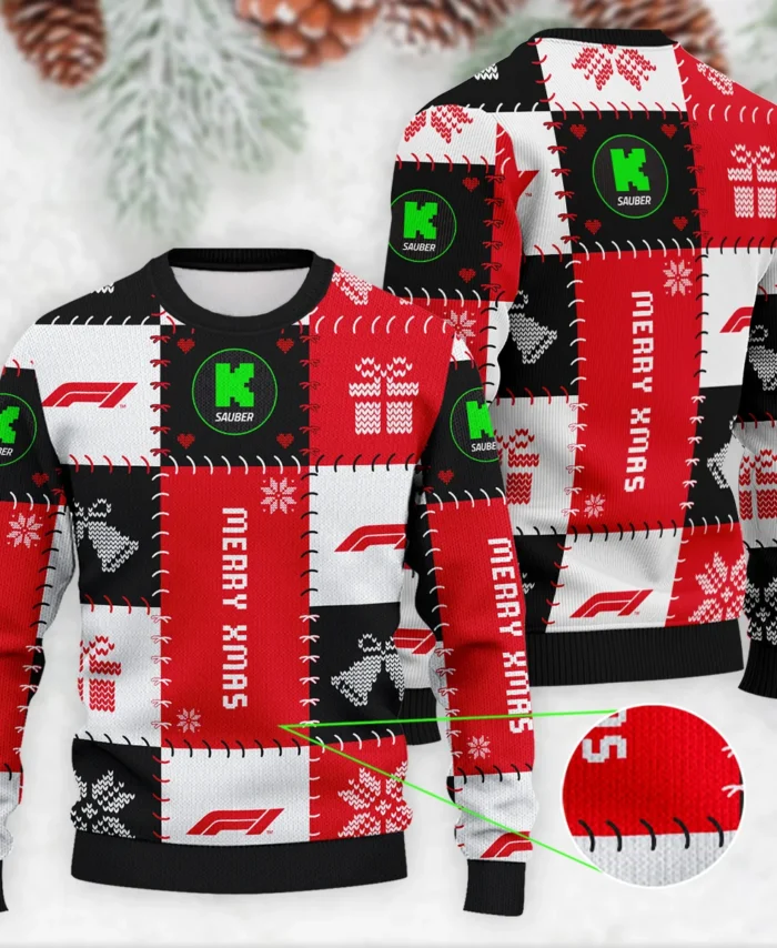 Christmas Pattern Kick Sauber Formula 1 - Ugly Sweater BLVAF1220925A9KS