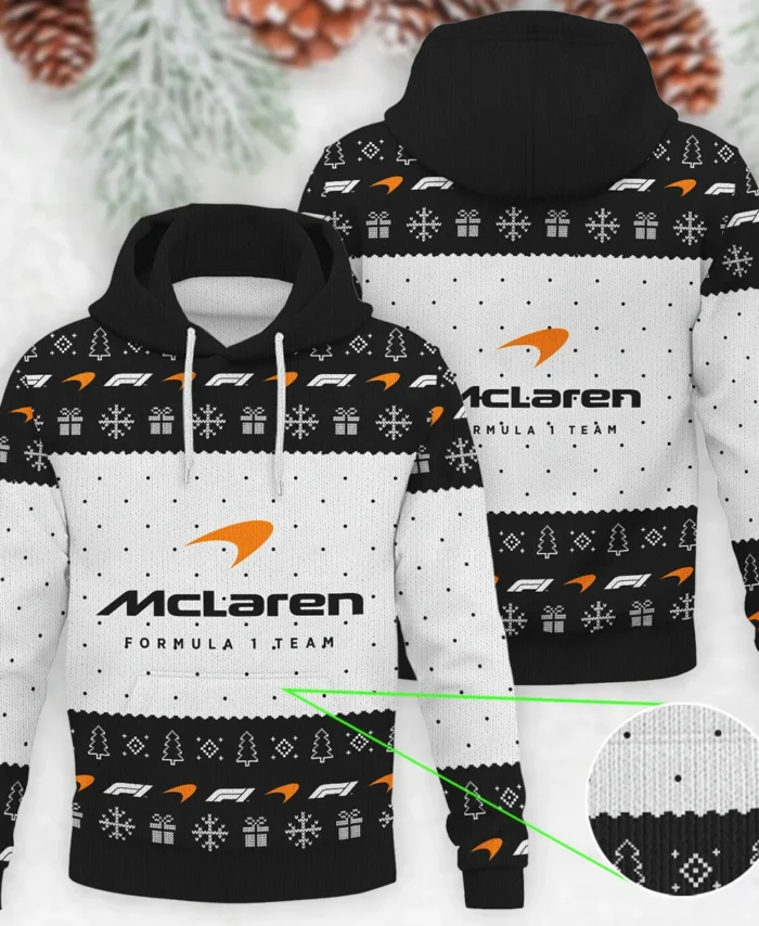 Christmas Pattern McLaren Formula 1 - Knitted Hoodie BLVAF12209250A1MCL