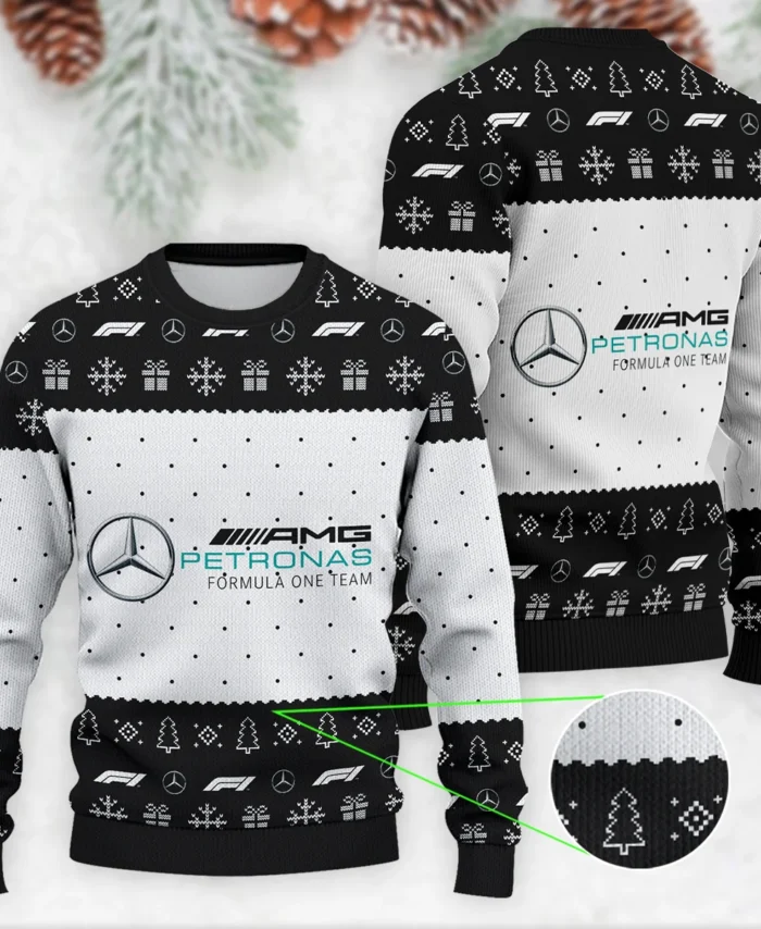Christmas Pattern Mercedes Formula 1 - Ugly Sweater BLVAF1220925A1MER