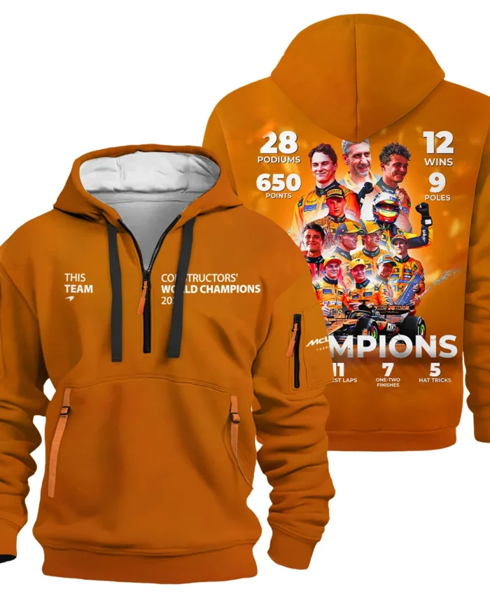 Constructors' World Champion 2025 McLaren F1 Hoodie Half Zip BLMCL51025A1HDF
