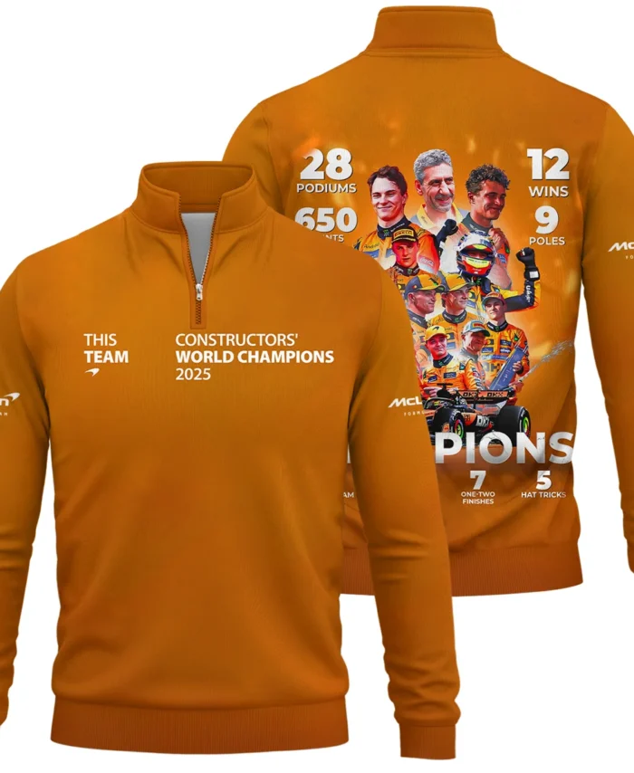 Constructors' World Champion 2025 McLaren F1 Quarter-Zip Sweatshirt BLMCL51025A1QZS
