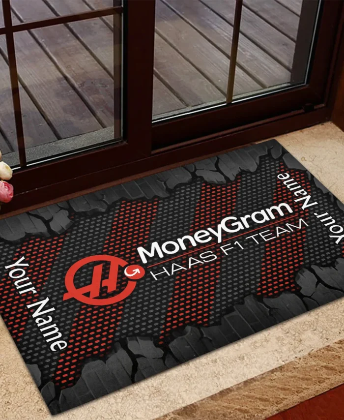 Custom Name Haas F1 Rubber Base Doormat - All Over Print BLF1139A11HAAS