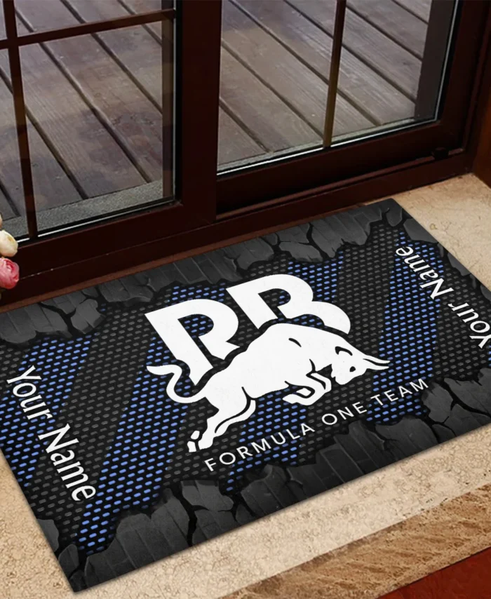 Custom Name Racing Bulls F1 Rubber Base Doormat - All Over Print BLF1139A11RAC