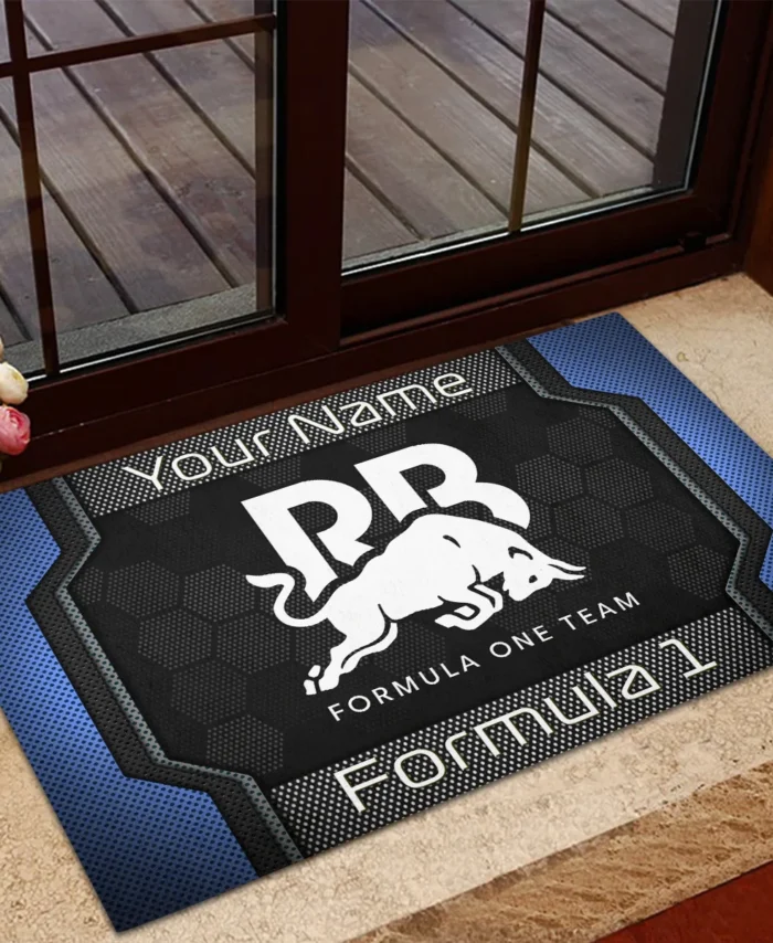 Custom Name Racing Bulls F1 Rubber Base Doormat - All Over Print BLF1139A2RAC