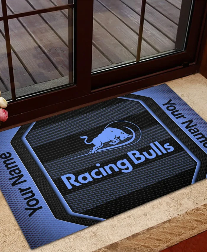 Custom Name Racing Bulls F1 Rubber Base Doormat - All Over Print BLF1139A4RAC
