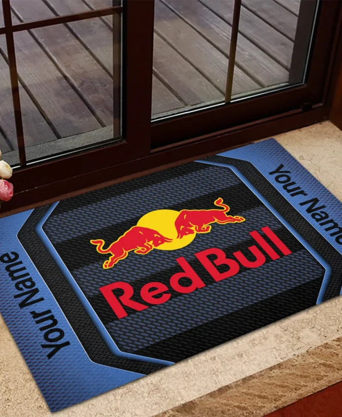 Custom Name Red Bull Racing F1 Rubber Base Doormat - All Over Print BLF1139A4RBR