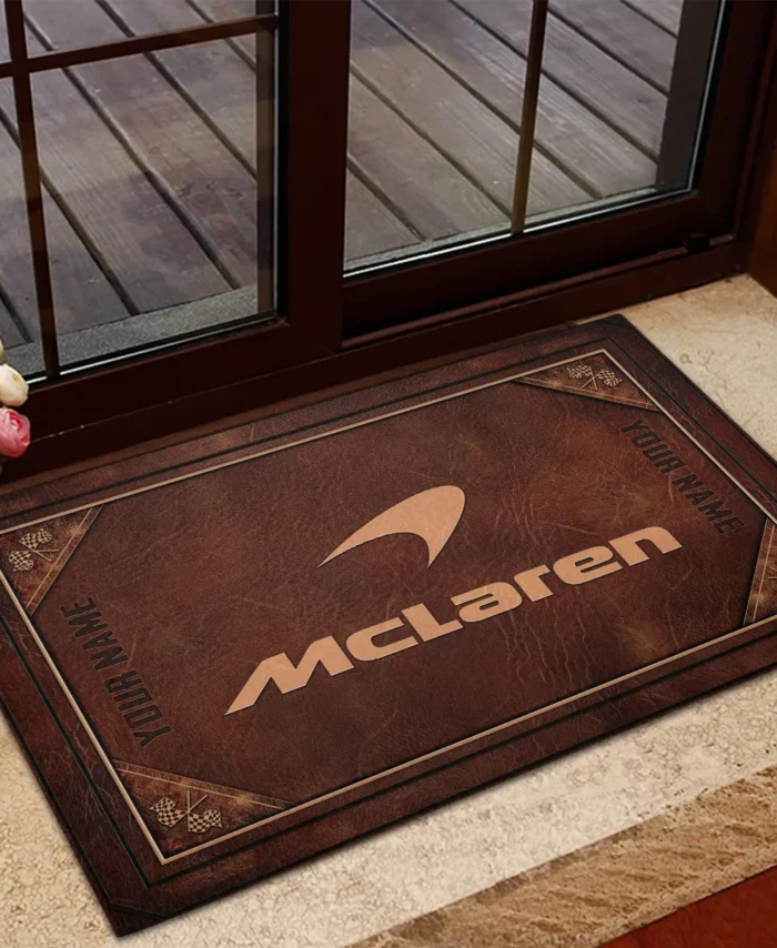 Custom Your Name McLaren F1 Rubber Base Doormat - All Over Print BLF1139A9MCL