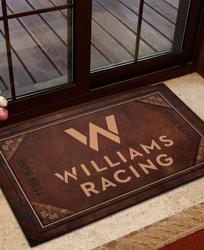 Custom Your Name Williams F1 Rubber Base Doormat - All Over Print BLF1139A9WIL