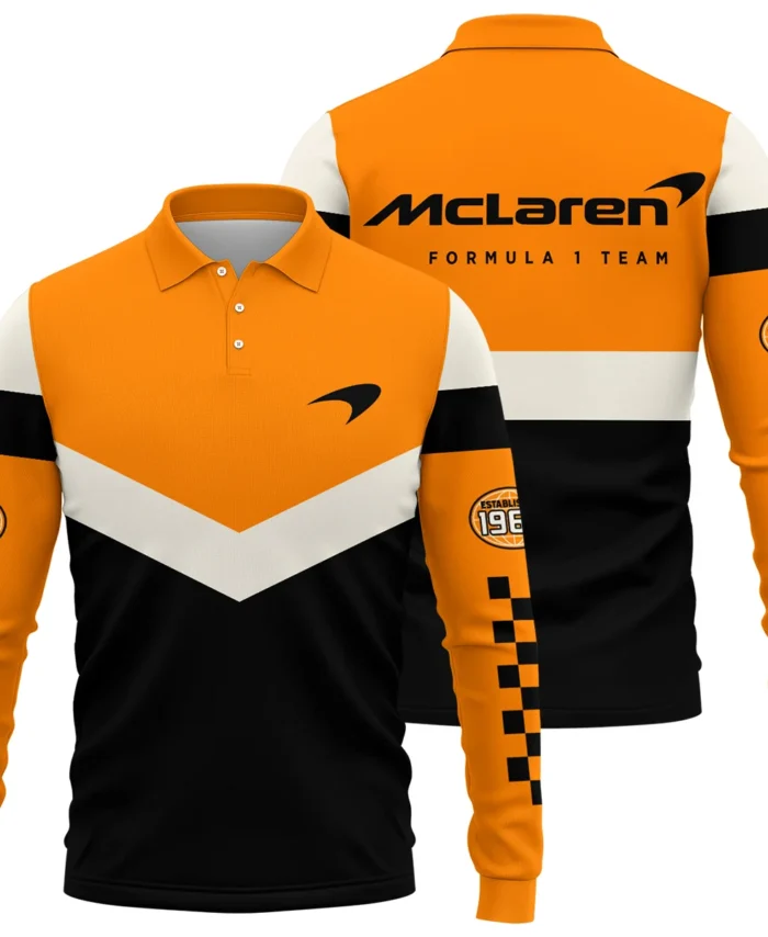 Established 1963 McLaren F1 - Long Polo Shirt BLMCL271025A2LPL
