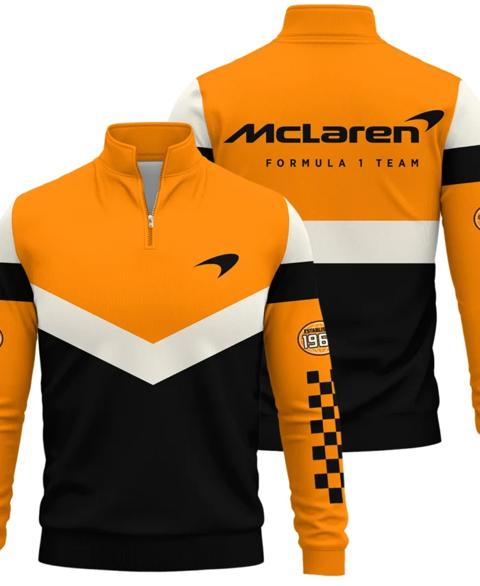Established 1963 McLaren F1 - Quarter-Zip Sweatshirt BLMCL271025A2QZS