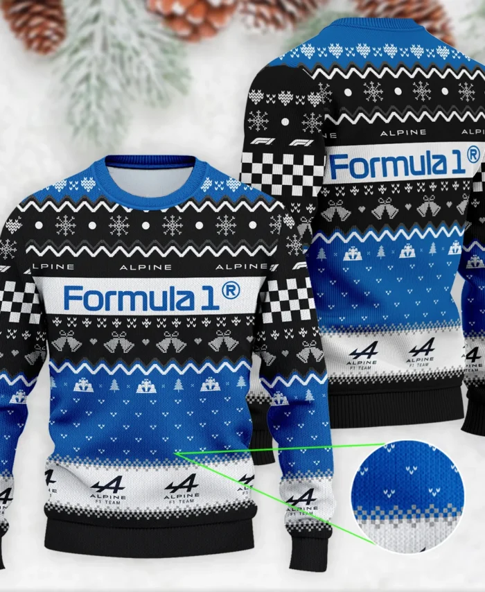 Exclusive Xmas Alpine Formula 1 - Ugly Sweater BLVAF1220925A12ALP