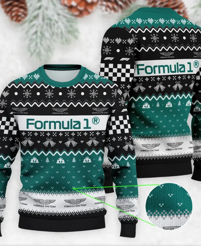 Exclusive Xmas Aston Martin Formula 1 - Ugly Sweater BLVAF1220925A12AM