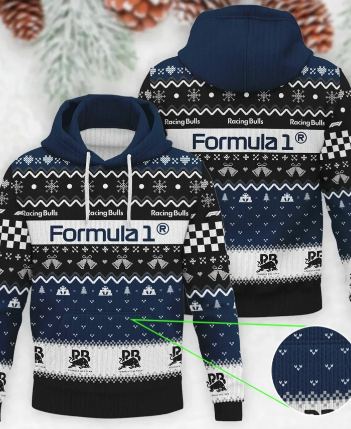 Exclusive Xmas Racing Bulls Formula 1 - Knitted Hoodie BLVAF12209250A12RAC