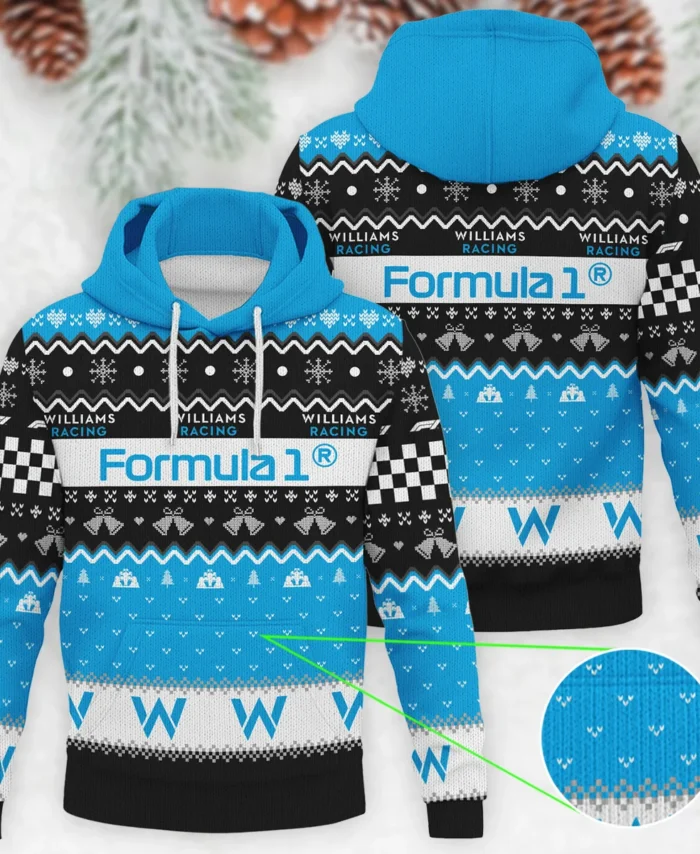 Exclusive Xmas Williams Formula 1 - Knitted Hoodie BLVAF12209250A12WIL