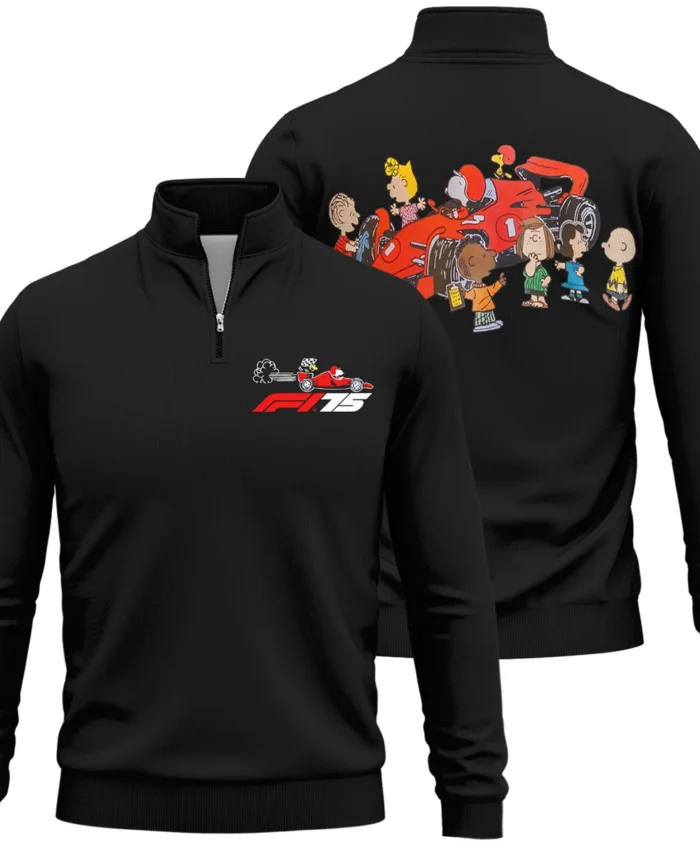 F1 x Snoopy Peanuts Pit Crew Quarter-Zip Sweatshirt BLF112925A2QZS
