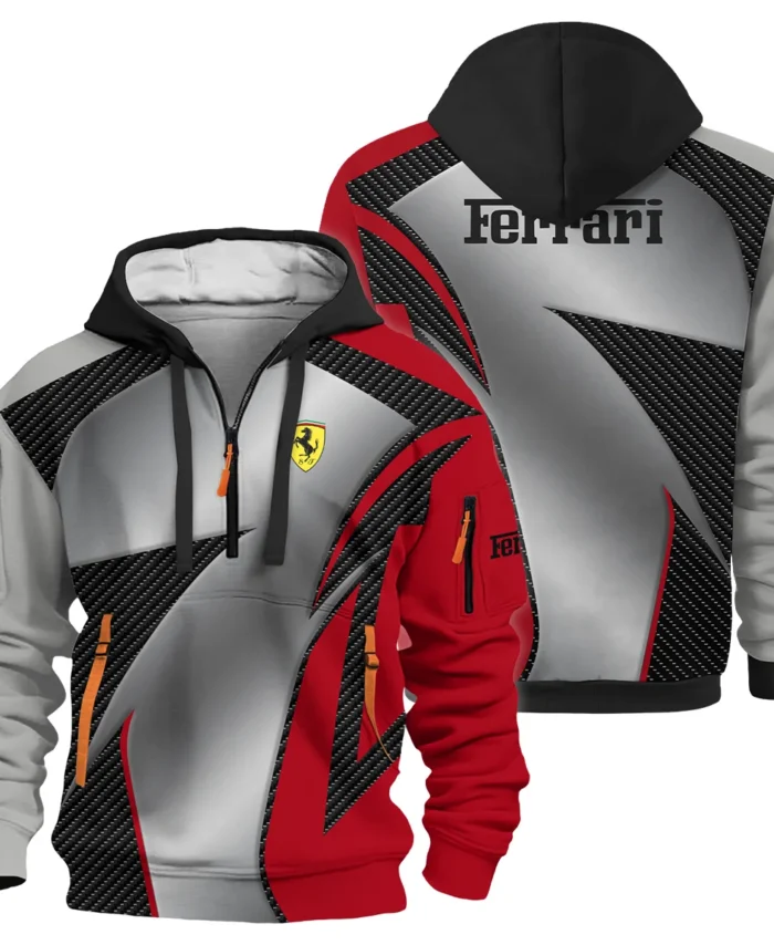 Ferrari F1 Team For Fans - Hoodie Half Zip BLVAF1031225A2FRRHDF