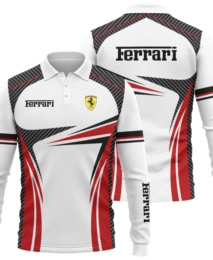 Ferrari F1 Team For Fans - Long Polo Shirt BLVAF1031225A1FRRLPL