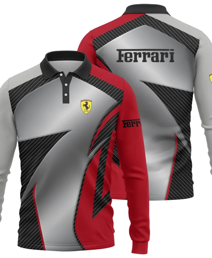 Ferrari F1 Team For Fans - Long Polo Shirt BLVAF1031225A2FRRLPL